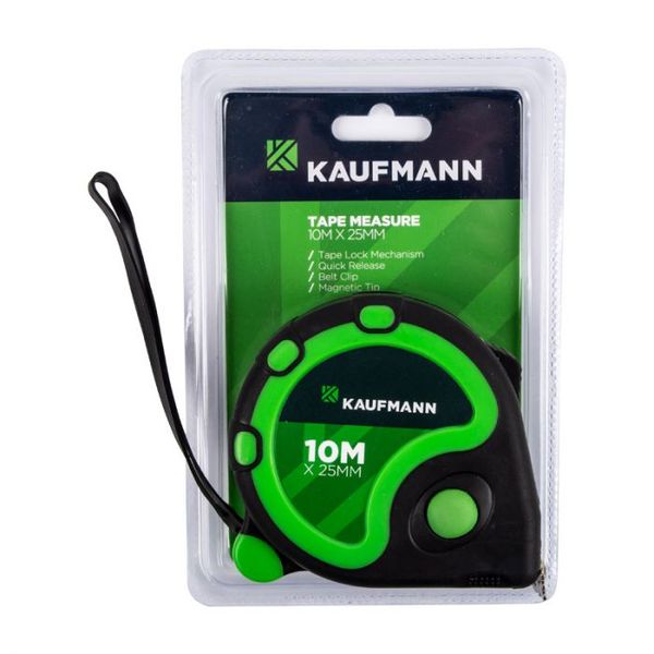 Kaufmann - Tape Measure Cr90 10Mx25mm - 2 Pack