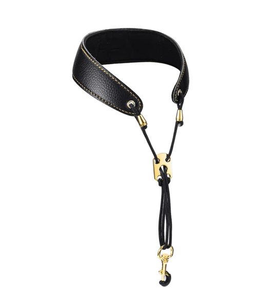 PU Universal Fit Sax Neck Strap Harness, Adjustable Length, Swivel Snap