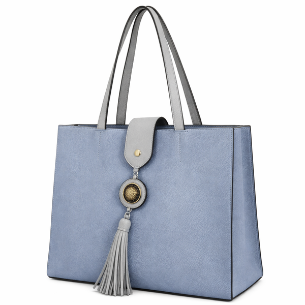 Elegant Tassel Pendant Tote Handbag for Women Shoulder Bag