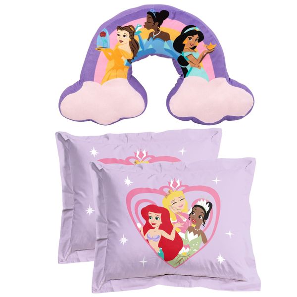 Princess - 3 Piece Oxford Pillowcases &amp; Shaped Pillow
