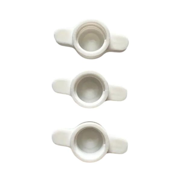 3-Pack Tube Sealing Caps - Plastic Screw-On with Tab &amp; Puncture Pin