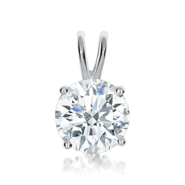 Dhia 4 Prong Round Solitaire Pendant-1.67CT