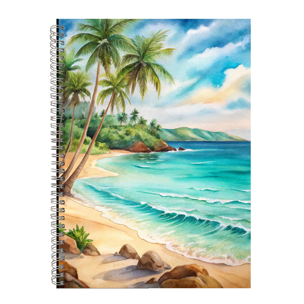 Tropical Beach Gift Idea Writing Book Notepad Notebook A4 504