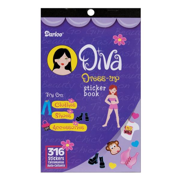 Sticker Book - Diva Dress - Up (316 Stickers)