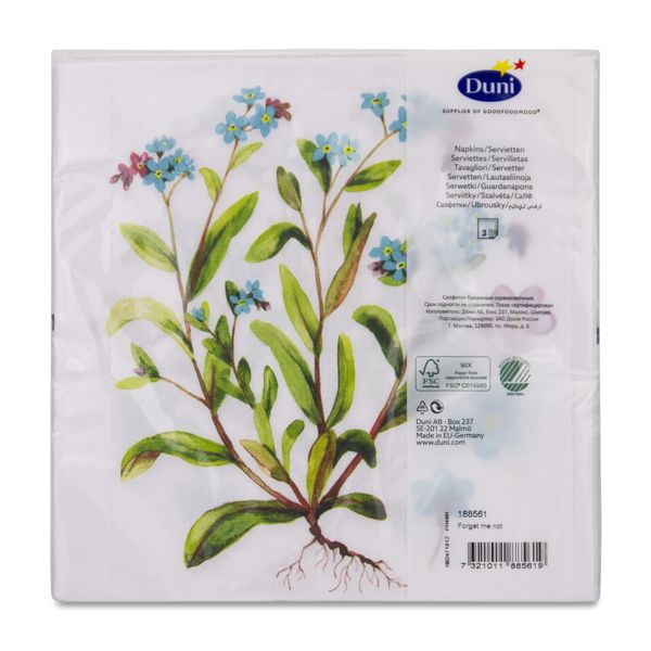Paper + Design - Napkins - Forget-Me-Knot - 33cm x 33xm - Pack of 20