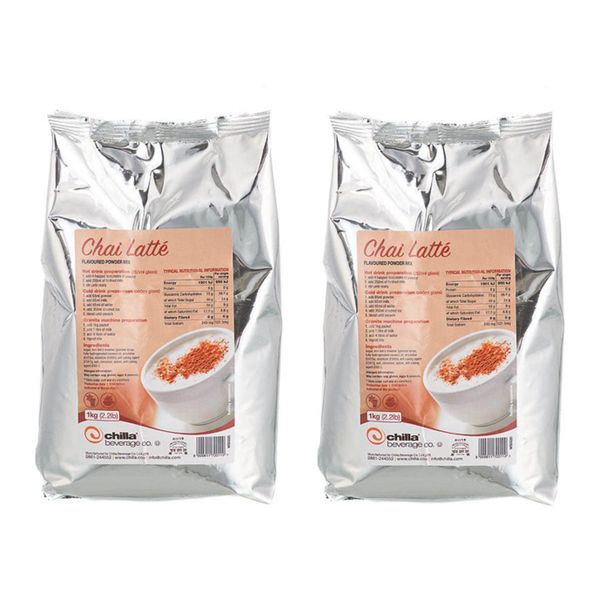 Chilla - Pack of 2 - Chai Latte Powder 1kg