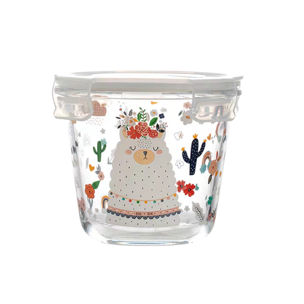 Glass Bowl with Lid XY