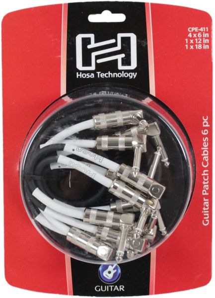 Hosa Guitar Patch Cables 6 Pack