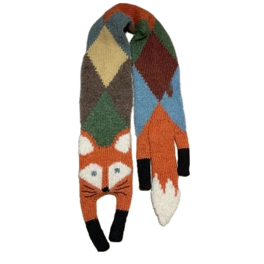 Fashion Fox Knitted Winter Scarf Shop Today Get it Tomorrow