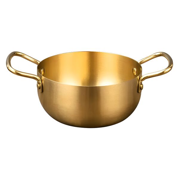 IYEN Ramen Bowl with Stainless Steel Gold Finish - 20cm
