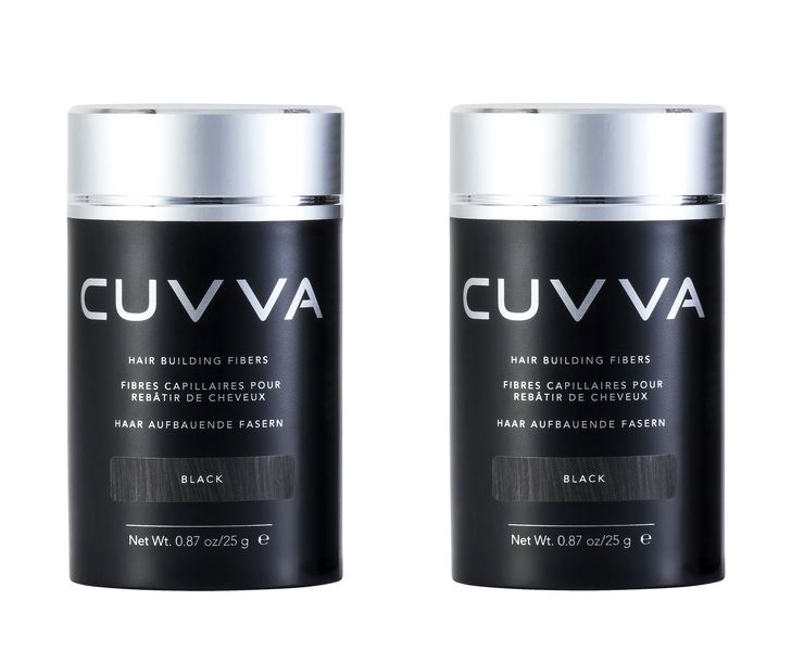 CUVVA Hair Fibers for Hair Loss &amp; Balding Hair - 2 x 25g
