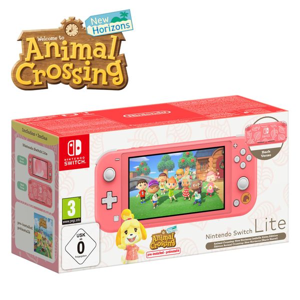 Nintendo Switch Lite Animal Crossing: New Horizons Isabelle Aloha Edition