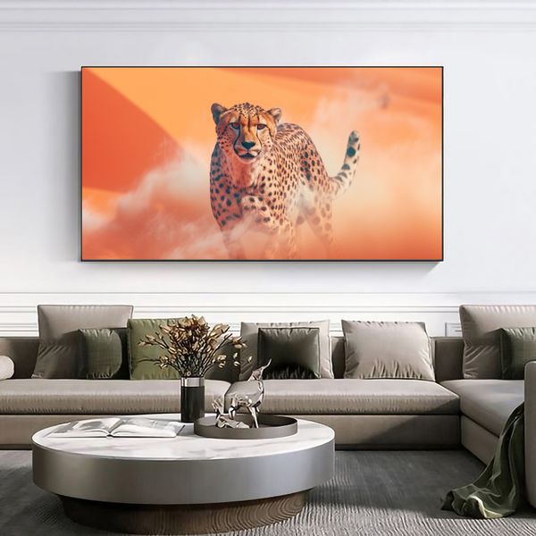 Canvas Wall Decor - Cheetah Mirage Abstract - 0257