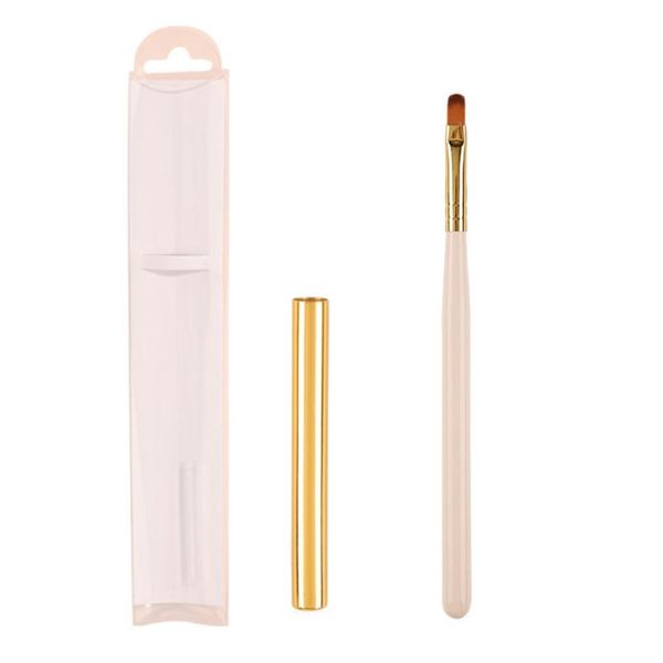 Round Gel Application Brush with Cap