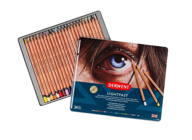 Derwent Lightfast pencil tin 24
