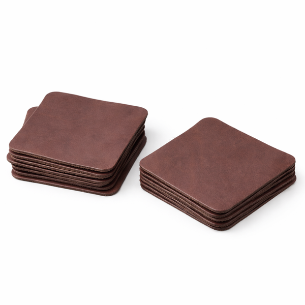 Genuine Leather Coasters (Set of 8)