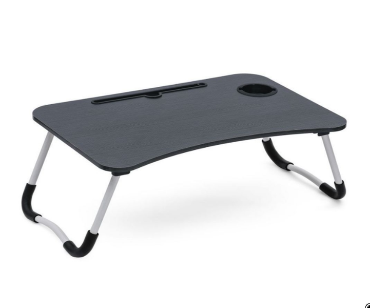Laptop Bed Table Desk - Foldable &amp; Portable Stand With Cup Holder - (GC)