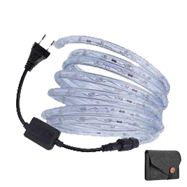 Waterproof LED rope strip light decoration indoor/ outdoor -White&amp; Pouch