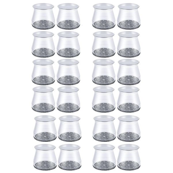 Table and Chair Foot Silicone Protective Cover/Silent Wear Chair Foot - 24 Piece