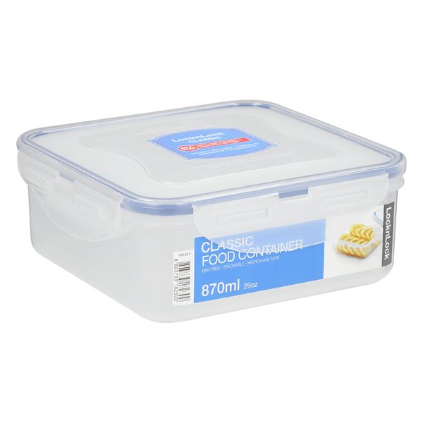 LocknLock - Square Food Storage Container - 870ml