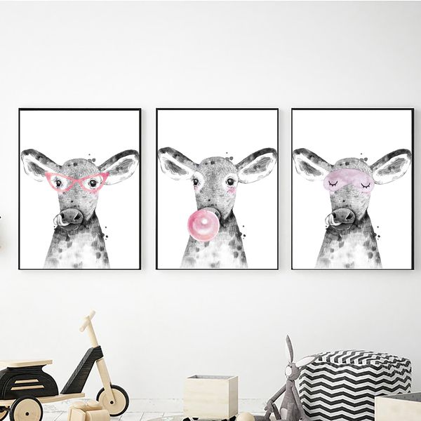 Funny Cows - 40cm x 50cm Canvas -Set Of 3