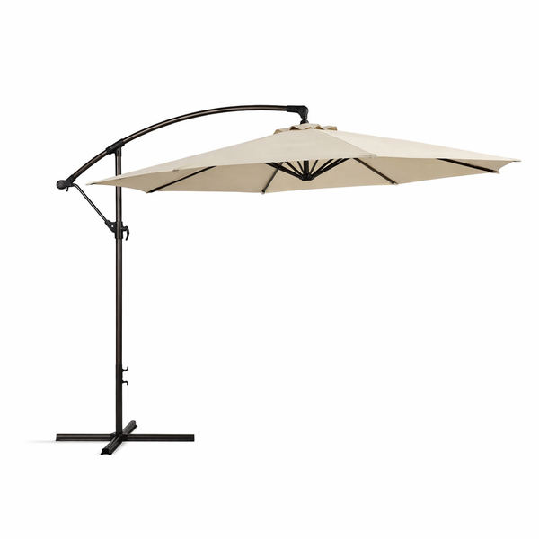 Garden Cantilever Umbrella - 3x3m, Durable