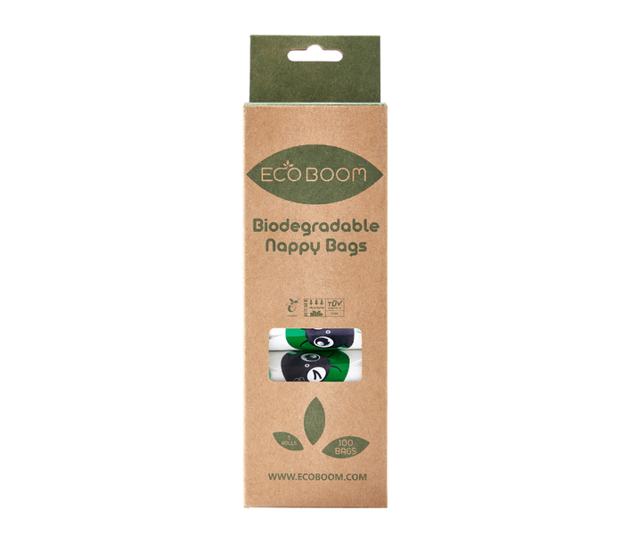 Eco Boom 100 Nappy Bags - Biodegradable