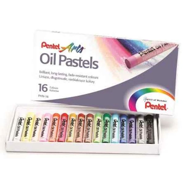 Pentel Oil Pastels Box Of 16 image