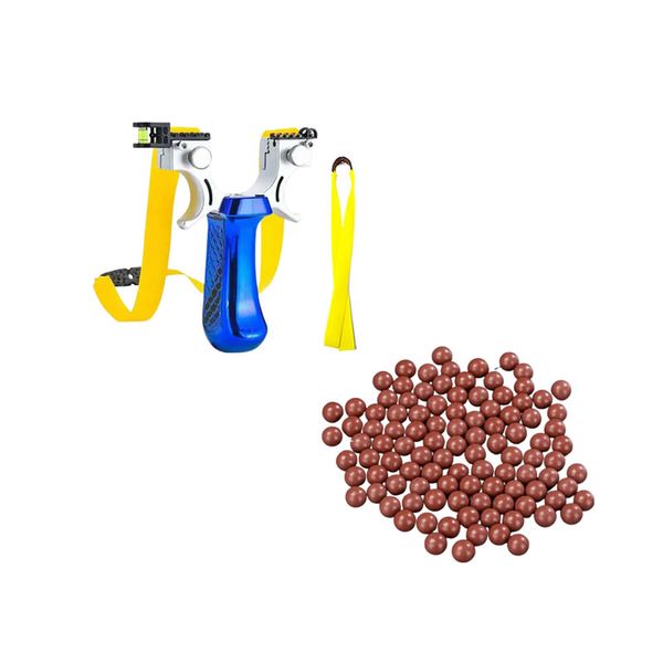 500 Pcs Of 8mm Biodegradable Clay Balls And Outdoor Laser Hunting Slingshot