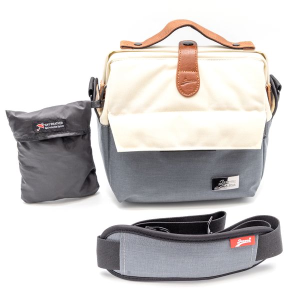Jenova Urban Legend Professional Shoulder Sling Bag Beige &amp; Grey-61132BGGY