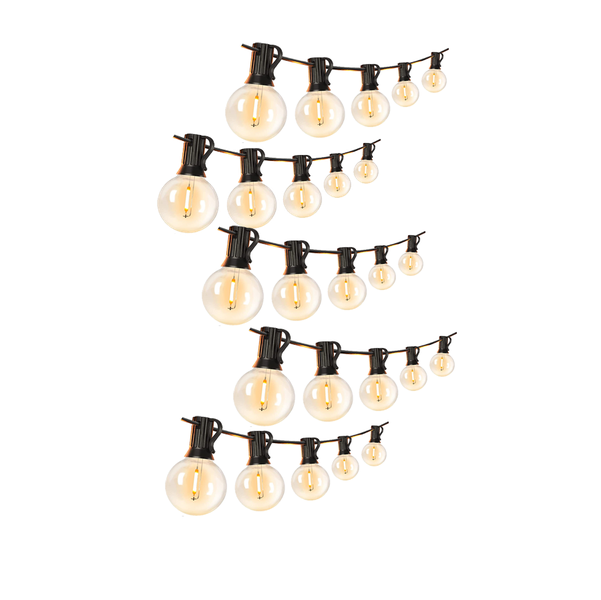 Warm White 25 LED Bulbs String Light - 15m Outdoor Garden