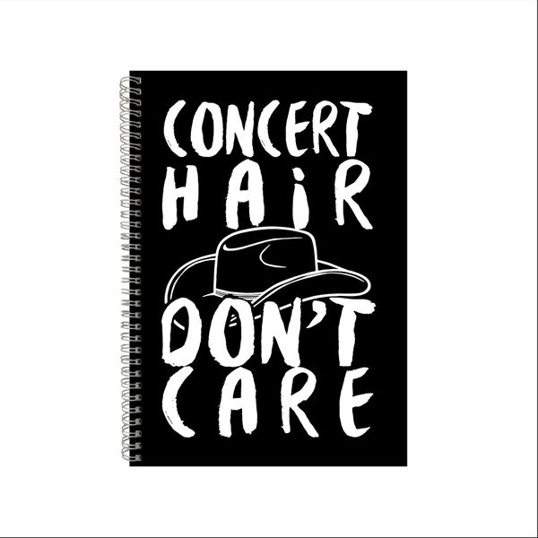 Concert Hair Don't Care Notebook Gift Idea A4 Notepad Pad 28