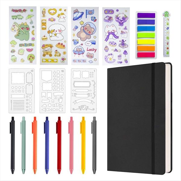 Hardcover Notebook Set Supplies Planner Daily Stationary A
