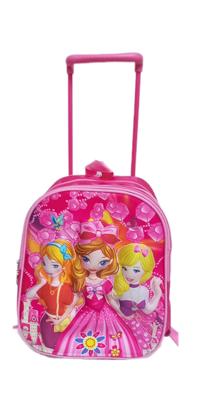 12"Kiddy Trolley School Backpack For Girl