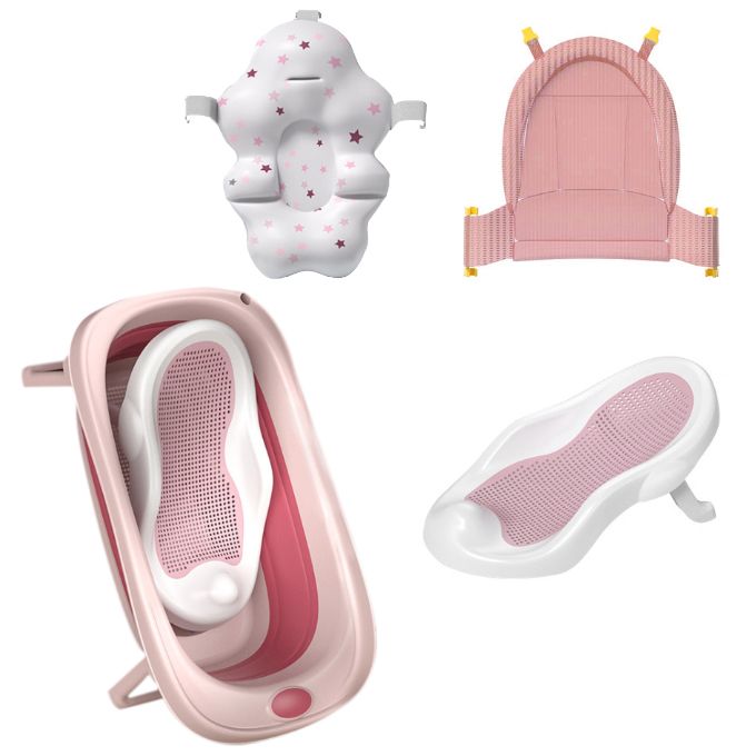 Chenshia Foldable Baby Bathtub Set with Thermometer & Adjustable