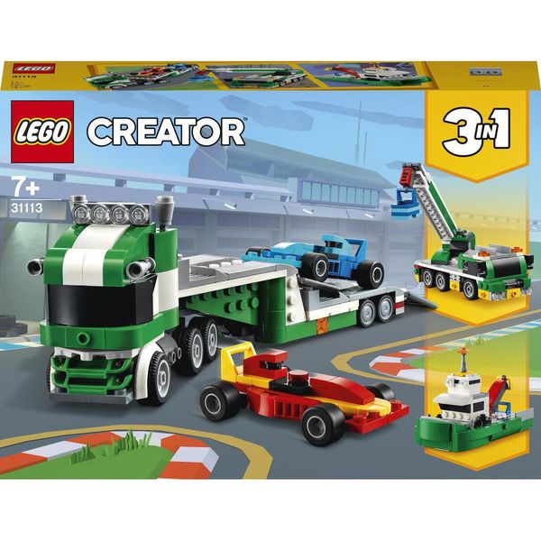 LEGO Creator 3 in 1 Race Car Transporter Set 31113