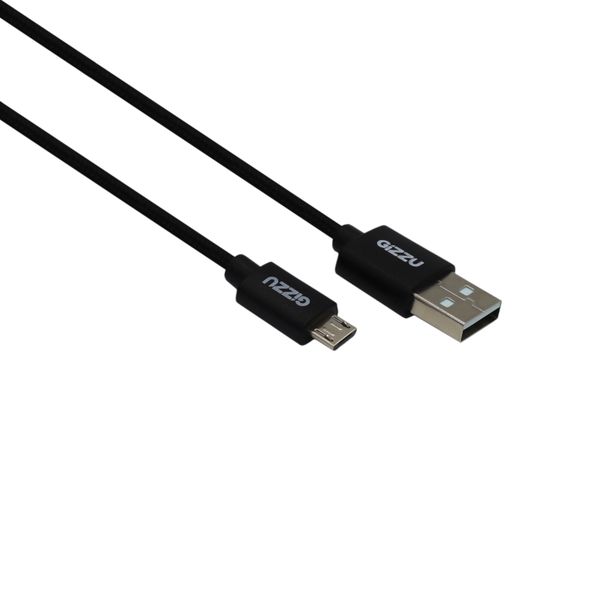 Gizzu Micro USB Braided Cable 2m - Black