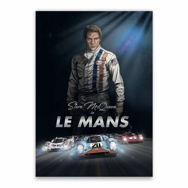 Steve McQueen In Le Mans Poster - A1