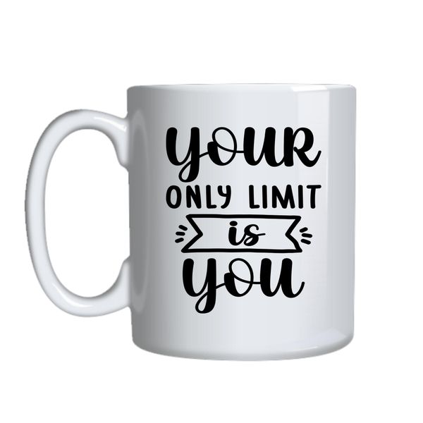 Limit Coffee Mugs Trendy Motivational Graphic Cup Design Present 045