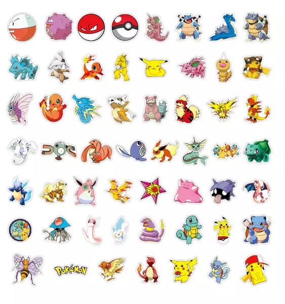 Pokemon 50 Piece Sticker Set