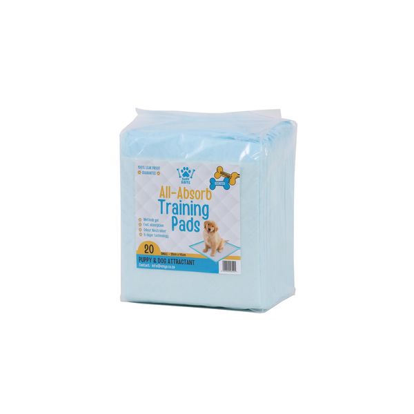 Bark &amp; Bite Dog and Puppy Training Pads, Heavy Duty Absorbency With Attractant