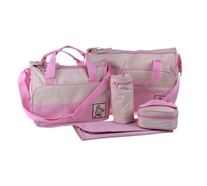 5 in 1 Baby Carrier Bag Set - Pink