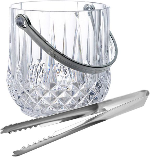 Ice Bucket and Tong Glass Sylvana