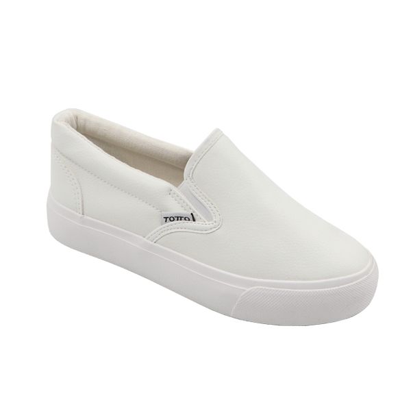 Ladies Pu Outsole Slip On Sneakers