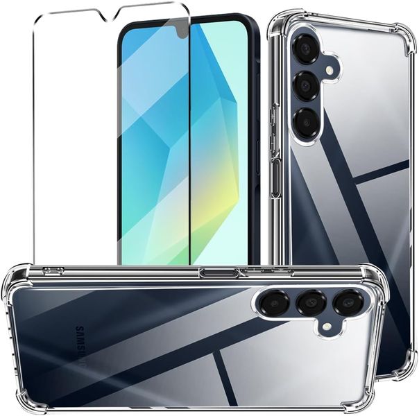 Glass &amp; TPU Cover Compatible With Samsung Galaxy A15 / A16 / A14 - COMBO