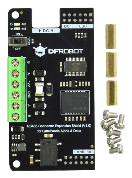 DFRobot (DFR0779) Expansion Shield, RS485 Connector, Alpha &amp; Delta