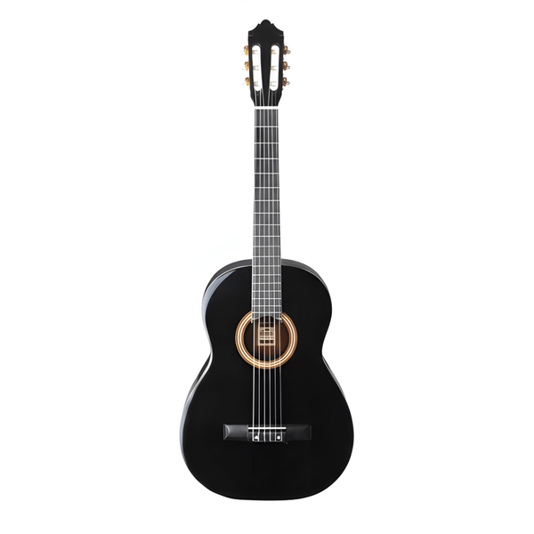 Ashton SPCG44 BK Classical Guitar Starter Pack - Full-Size Beginner Kit