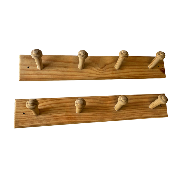Wood Hook - Set Of 2 - Natural Color