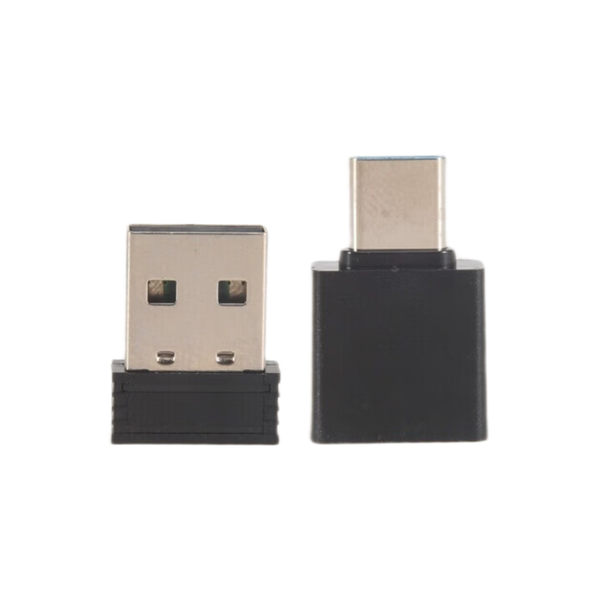 USB Mouse Jiggler Undetectable Mouse Mover with USB C Adapter, Black