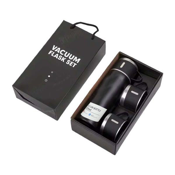500ml Stainless Steel Thermos Cup with Cup - Keeps Hot &amp; Cold 12+ Hours